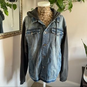 Brooklyn Cloth Co. Jean Jacket With Hood size L